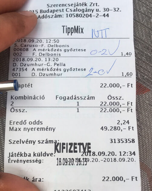 Kidolgozott Tippmix stratégiák: Tippmix tippek, mérkőzés elemzések, statisztikai adatok. Napi ingyenes tippek. Csatlakozz Magyarország legsikeresebb sportfogadó csapatához! Kidolgozott Tippmix stratégiák: Tippmix tippek, mérkőzés elemzések, statisztikai adatok. Napi ingyenes tippek. Csatlakozz Magyarország legsikeresebb sportfogadó csapatához!