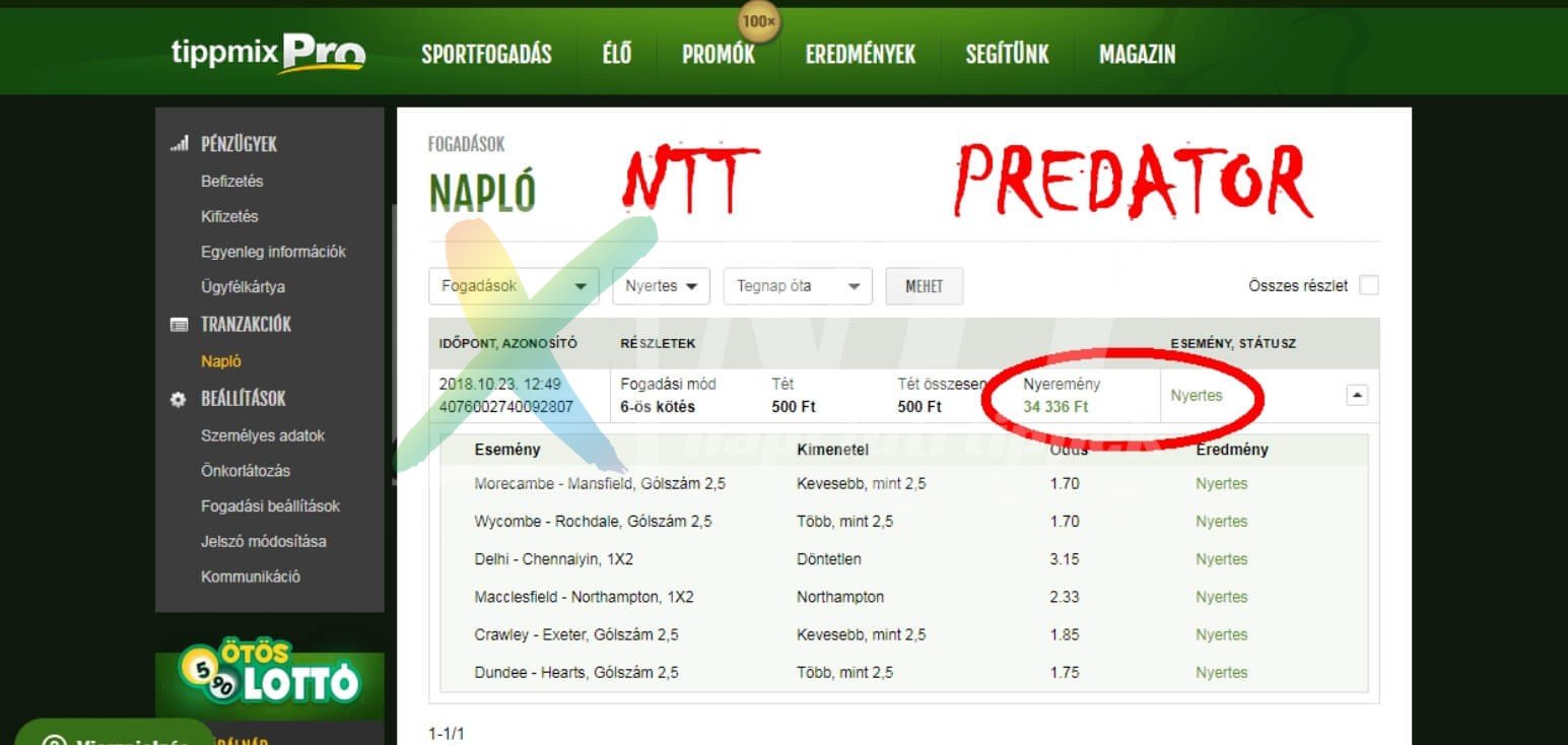 Predátor Tippmix tippek: Tippmix tippek, mérkőzés elemzések, statisztikai adatok. Napi ingyenes tippek. Csatlakozz Magyarország legsikeresebb sportfogadó csapatához!
