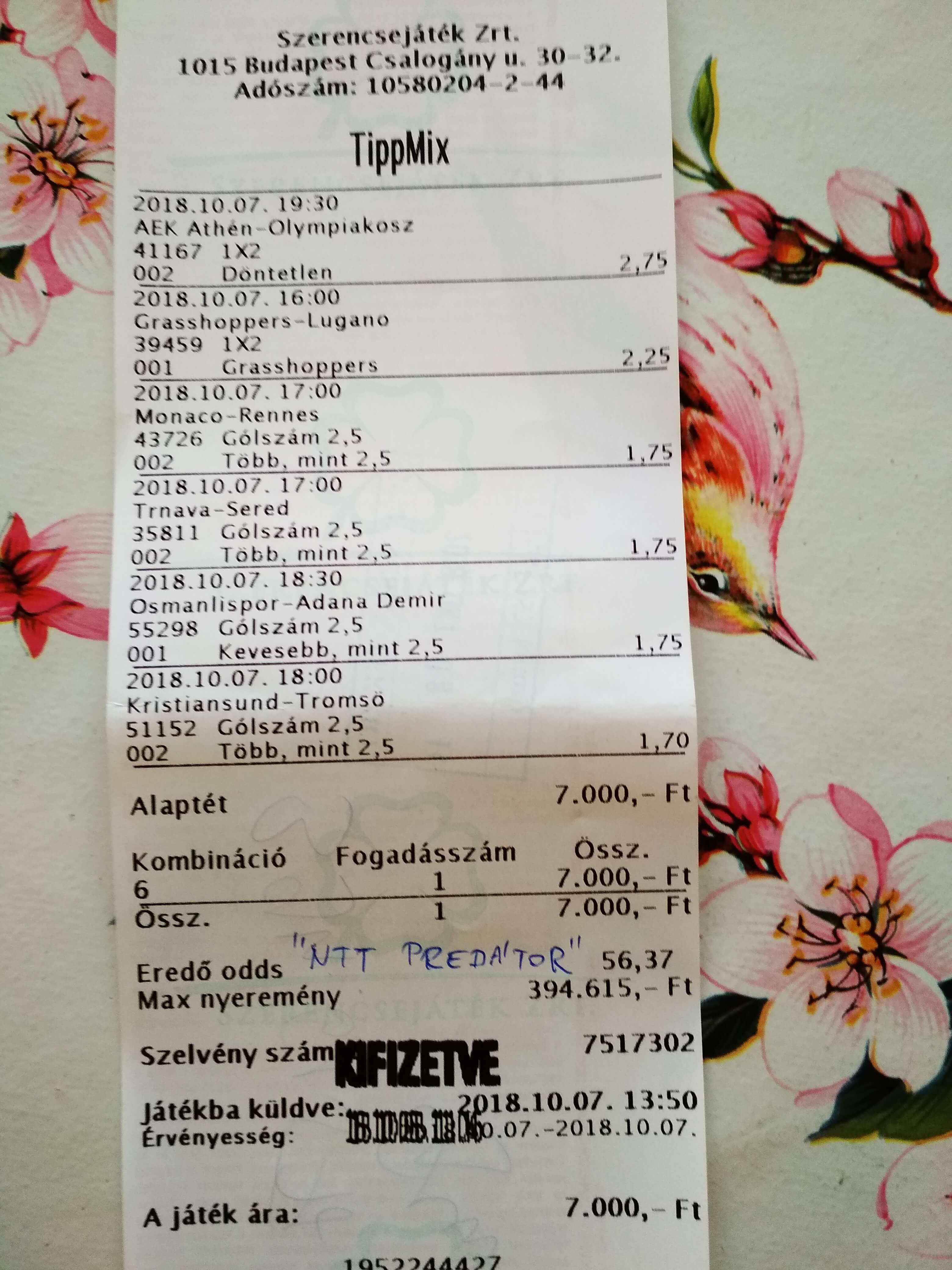 Tippmix tippek, mérkőzés elemzések, statisztikai adatok. Napi ingyenes tippek. Csatlakozz Magyarország legsikeresebb sportfogadó csapatához! Tippmix tippek, mérkőzés elemzések, statisztikai adatok. Napi ingyenes tippek. Csatlakozz Magyarország legsikeresebb sportfogadó csapatához!